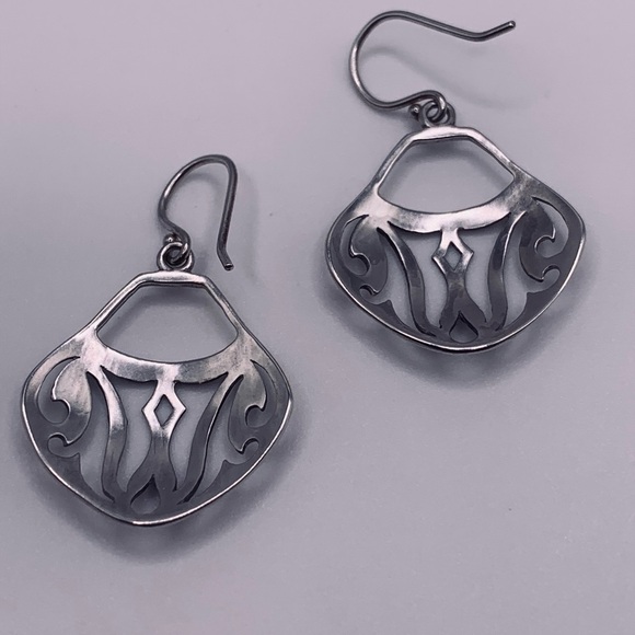 Silpada RARE HTF Sterling Parisian French Wire Earrings - Picture 11 of 14